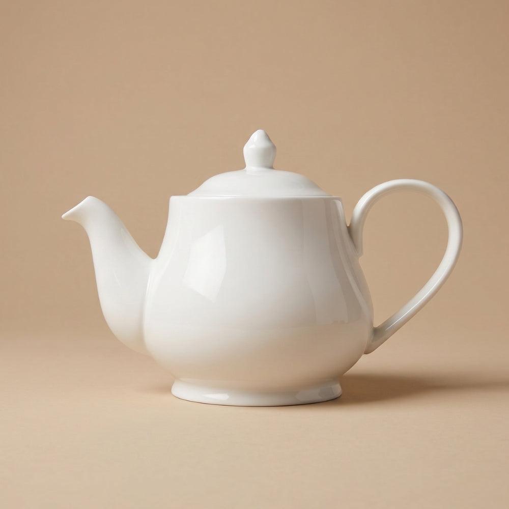Ceramic Kettle Round Big 1000ml – Elegant Round Ceramic Teapot for Tea Serving, Stylish Kitchen and Dining Drinkware for Home, Office, Restaurants, Cafés and Everyday Beverage Preparation