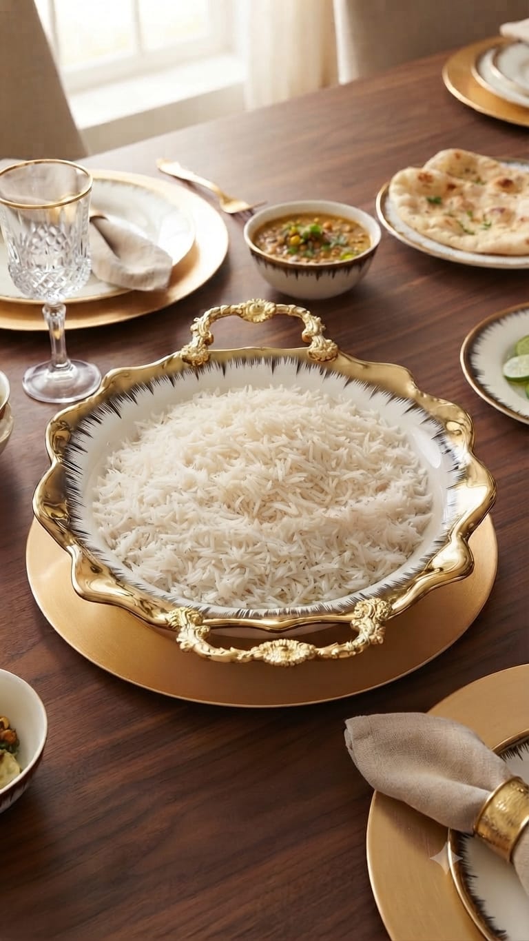 Round Gold Detailed Serving Platter – White & Gold Ceramic Serving Plate for Soup, Pasta, Vegetables and Main Dishes, Elegant Tableware for Home Dining, Restaurants, Hotels and Special Occasions