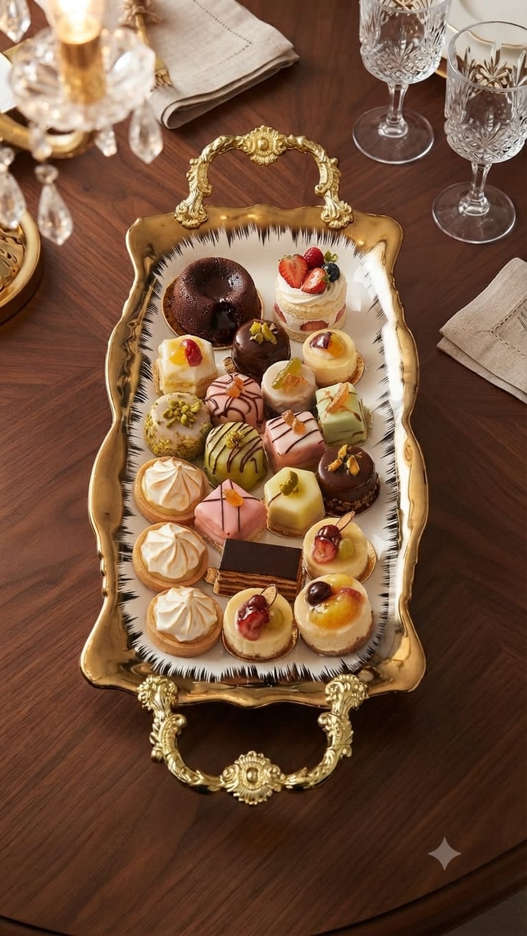 Rectangle Gold Detailed Serving Dish 13 × 7.5 Inch – White & Gold Ceramic Serving Tray for Snacks, Vegetables, Rice and Stew, Elegant Rectangular Tableware for Home Dining & Entertaining