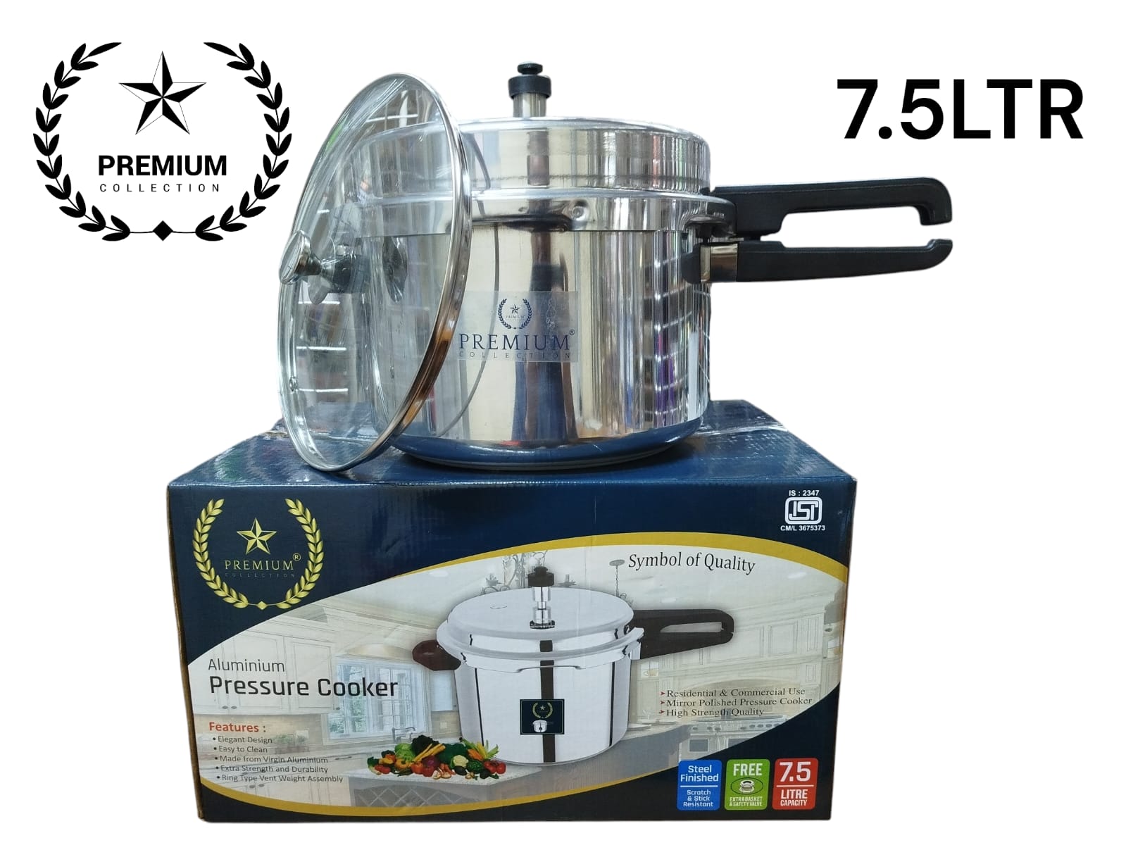 TOP RATED🔥🔥Saral Saral Heavy Aluminium Pressure Cooker - Explosion Proof, Safety Valve, 3L-12L✔️✔️designed for efficiency and safety. Crafted from durable heavy-gauge aluminium, this pressure cooker