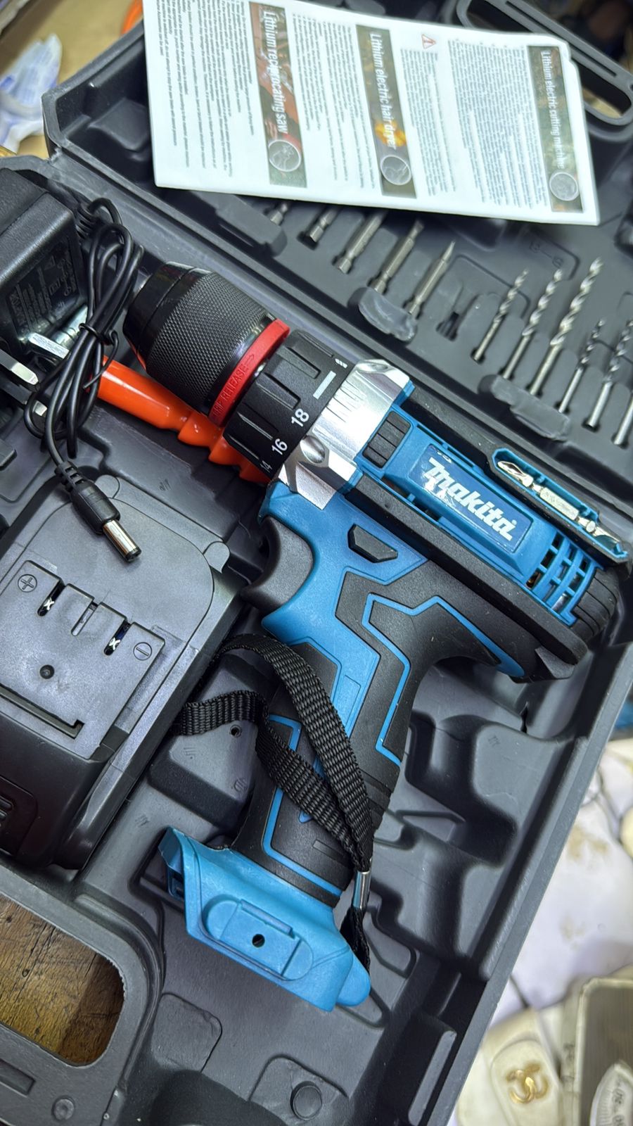 AVAILLABLE✔️✔️48V Makita Heavy Duty Cordless Power Drill Brushless Hammer with 2 Lithium Batteries with Free Case✨Get the job done faster and more efficiently with the High Quality Super Powerful Maki