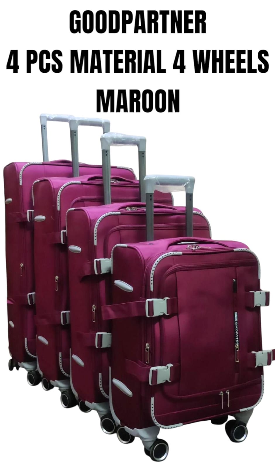 BEST HIGH QUALITY🥳4 IN 1 Fabric LAXURIOUS SUITCASE BRIEFCASE TRAVEL BAG✔️✔️Stylish travel suitcase
Made from durable fabric 
Comes with a set 360-degree 
Large and spacious 
Strong handles