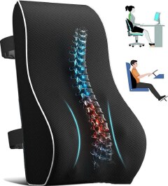 BACKREST FOAM. Backrest Memory Foam Cushion for Optimal Lumbar Support and Comfort for Home Office Car and Chair Use, Promotes spinal alignment, supporting both health and productivity.