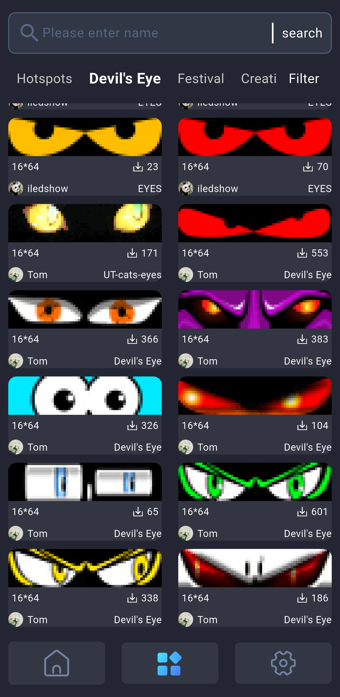 RGB Devil Eyes Light For Cars, Eyes For Truck Windshield LED Panel Smartphone APP & Remote Control LED Flexible Screen LED Matrix Pixel Panel 5V USB Car Window LED Screen