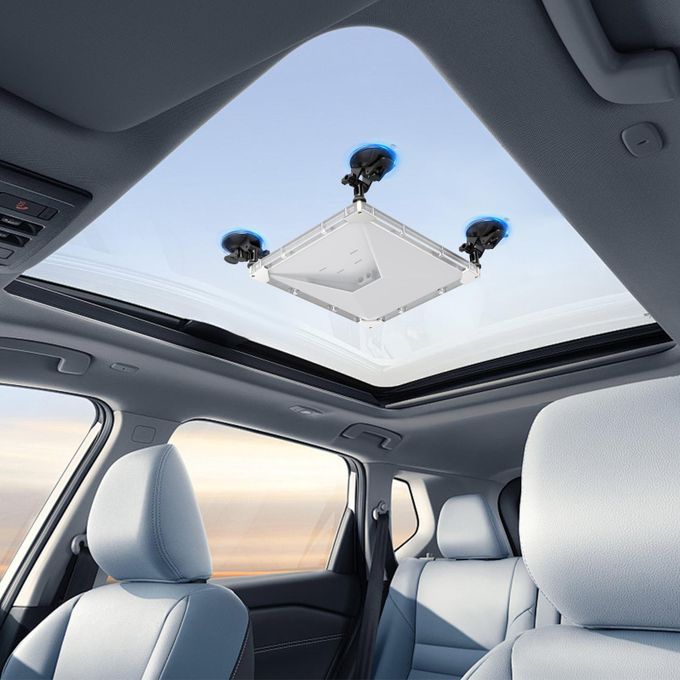 Starlink Mini Sunroof Suction Cup Window Car Mount with Protective Case Holder Rear Windshield / Back Glass Mount Kit for Vans Trucks - CAR Mount for StarlinkMini Portable Travel Mount for Accessories