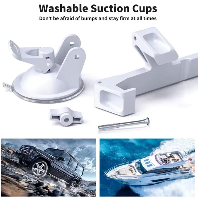 Starlink Mini Sunroof Suction Cup Window Car Mount with Protective Case Holder Rear Windshield / Back Glass Mount Kit for Vans Trucks - CAR Mount for StarlinkMini Portable Travel Mount for Accessories