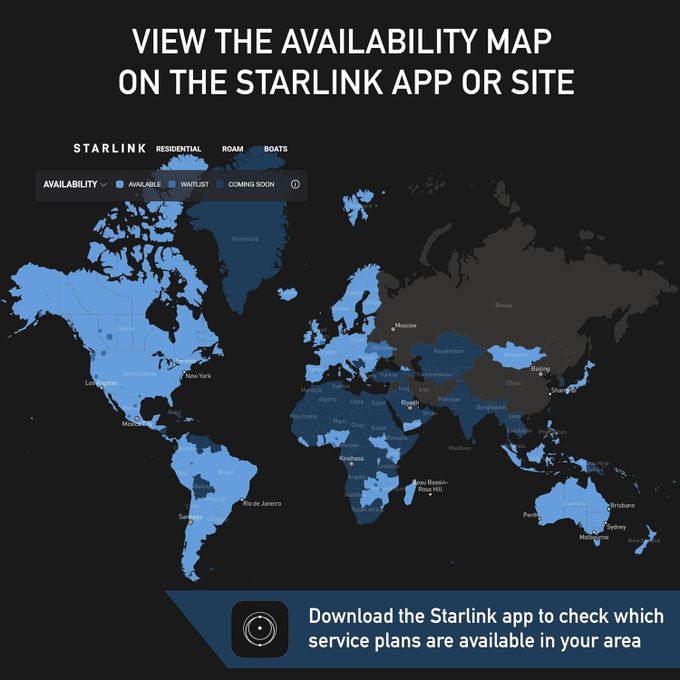 Starlink Standard Kit New Version 4X / V 4 X / V4X Generation / Gen 3 High-Speed, Low-Latency Internet with Gen 3 Router, Wi-Fi 6 Activation Fee Applies. The Applicable Fee Varies Depending on Region
