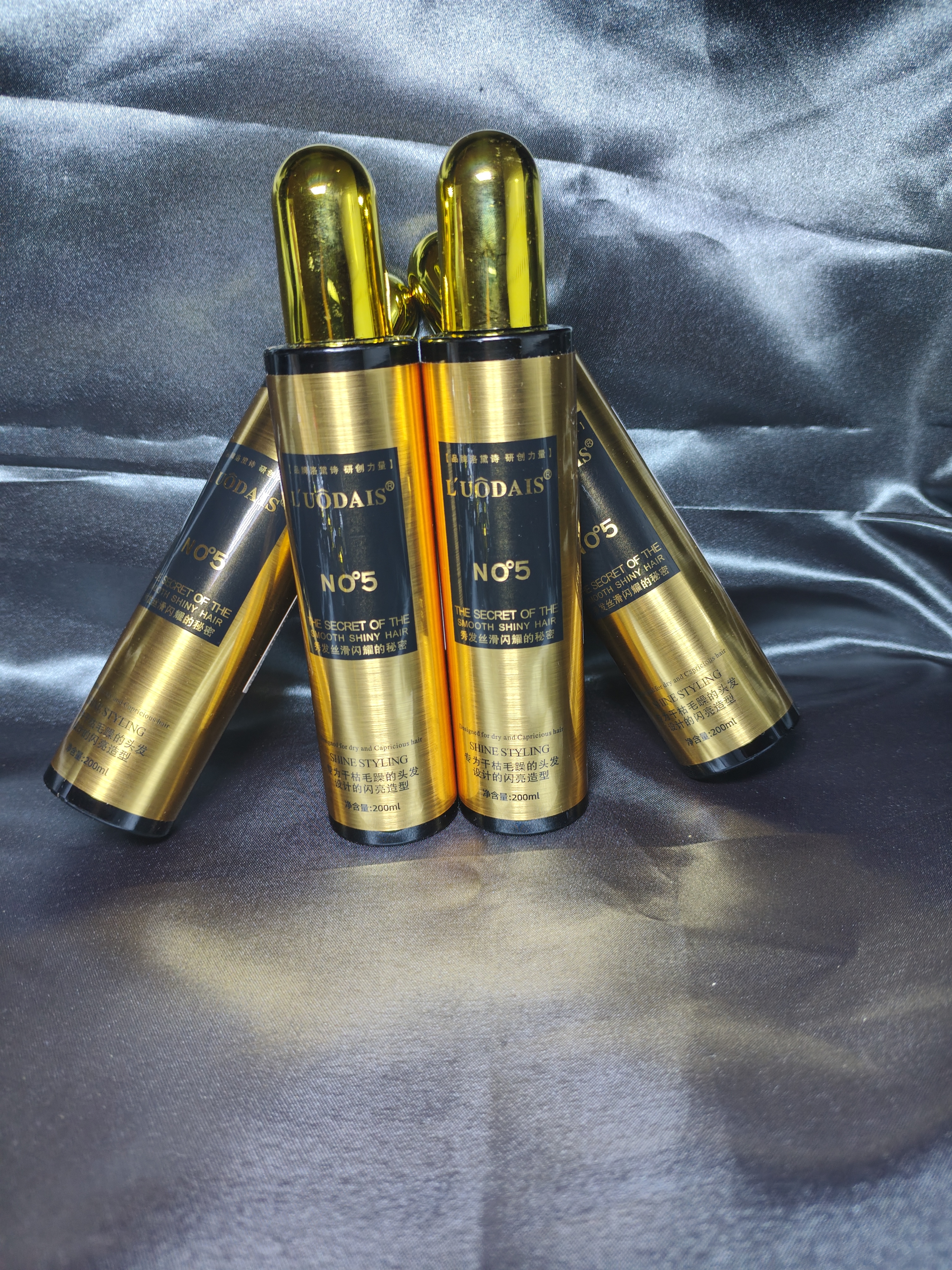 Keratin Repair Leave-In Conditioner Spray & Luodais NO.5 Shine Styling Hair Spray – Professional Detangling, Frizz Control, Smooth Shiny Hair Care for Damaged, Brittle, Curly & Straight Hair
