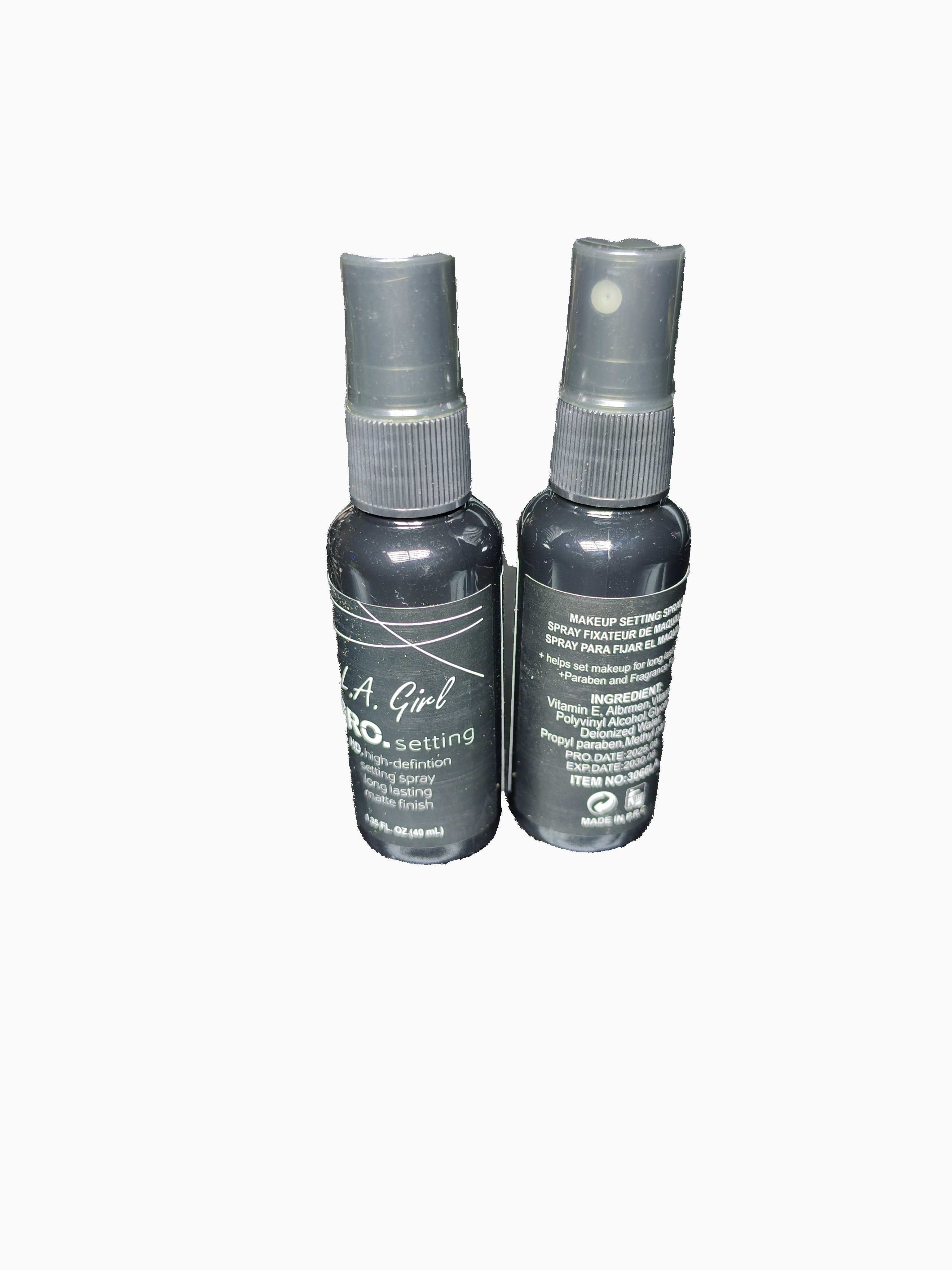Micolor Make Up Fix Spray Refreshing Mist 135ml + Micolor FIT Skin PRO Setting HD Matte Finish 100ml + L.A. Girl PRO Setting HD High Definition Long Lasting Matte Finish Spray 30ml Makeup Setter