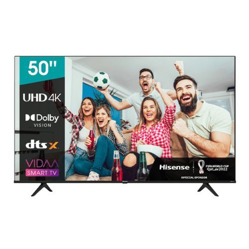 HISENSE 50" INCH 50A6 4K UHD FRAMELESS TELEVISION VIDAA SMART TV WITH NETFLIX,YOUTUBE,2 USB,3 HDMI,BLUETOOTH, WIFI TELEVISION MULTIFUNCTIONAL TV +FREE TV GUARD AND WALL BRACKET-2 YEARS WARRANTY