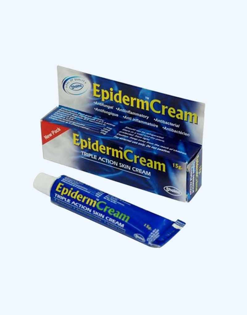 Epiderm Crème Dermatological Cream, Antifungal, Anti-Inflammatory, Antibacterial Treatment, 30g
