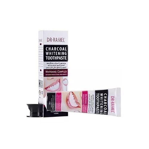 Dr. Rashel Charcoal Whitening Toothpaste - Unisex - 60g - Mint Fresh Breath - Organic Teeth Whitener