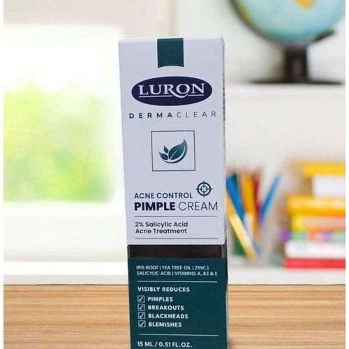 Luron Derma Clear Acne Control PIMPLE CREAM + Maximum Strength Acne Control SPOT FIX GEL