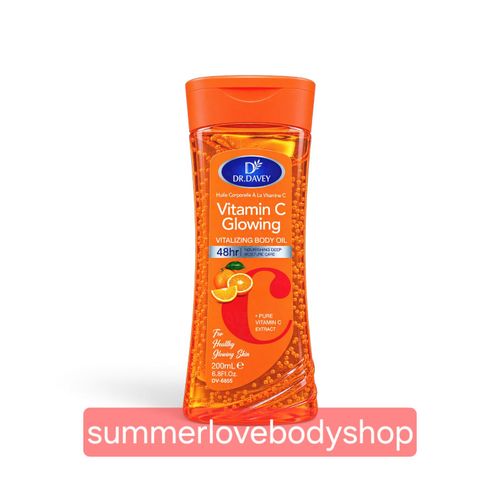 Dr Davey Vitamin C Glowing Body Oil 200ml – Moisturizing & Nourishing