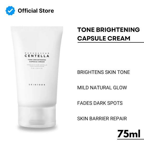 SKIN1004 Centella Capsule Cream with Niacinamide & Tranexamic Acid - Hydrating Face Cream with Madagascar Centella