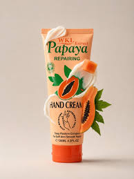 WKL Papaya Repairing Hand Cream (120ml), which is formulated to deeply moisturize and restore dry skin.