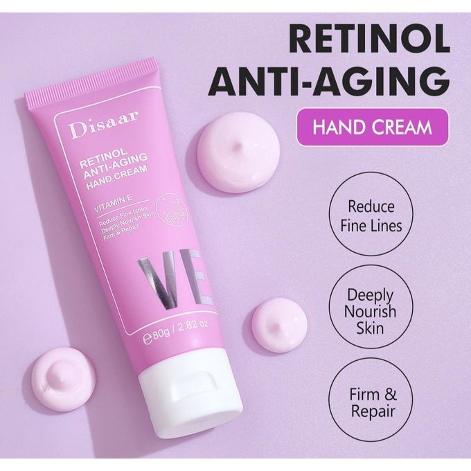 Disaar Retinol Hand Cream Peptide Extract Reduce Fine Line Hand Skin Firming Repair Moisturizing Soft Hand Cream