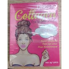 Disunie Disunie Collagen Lip Mask - 10 Pieces, Hydrating, Anti-Aging, Vitamin E, Hyaluronic Acid