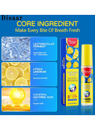 Disaar Probiotic Mouth Spray/ Mouth Wash For Fresh Breath- Lemon Flavor