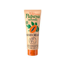 WKL Papaya Repairing Hand Cream (120ml), which is formulated to deeply moisturize and restore dry skin.