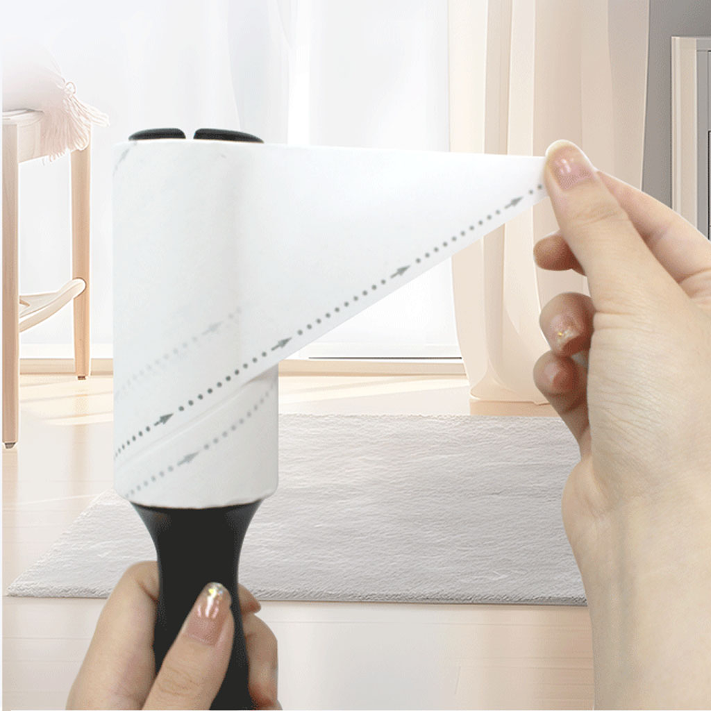 60 Sheets Lint Roller Pet Hair  Remover Fur remover Sticky Brush - Clothes Furniture Car Seat Cleaner