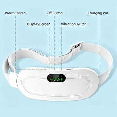 Charging digital display heating warm palace belt portable female menstruation artifact menstrual vibration hot compress warm palace treasure