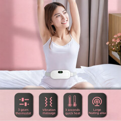 Charging digital display heating warm palace belt portable female menstruation artifact menstrual vibration hot compress warm palace treasure
