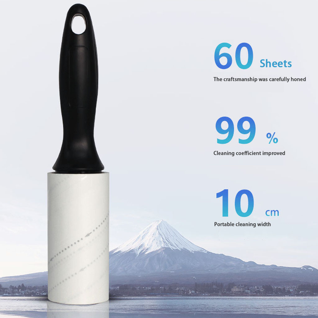 60 Sheets Lint Roller Pet Hair  Remover Fur remover Sticky Brush - Clothes Furniture Car Seat Cleaner