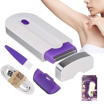 Hair Shaver Rechargeable USB Finishing Touch  high-quality rechargeable USB finishing touch hair shaverprecision blades glide effortlessly for bald heads, body grooming, or edging beards, delivering