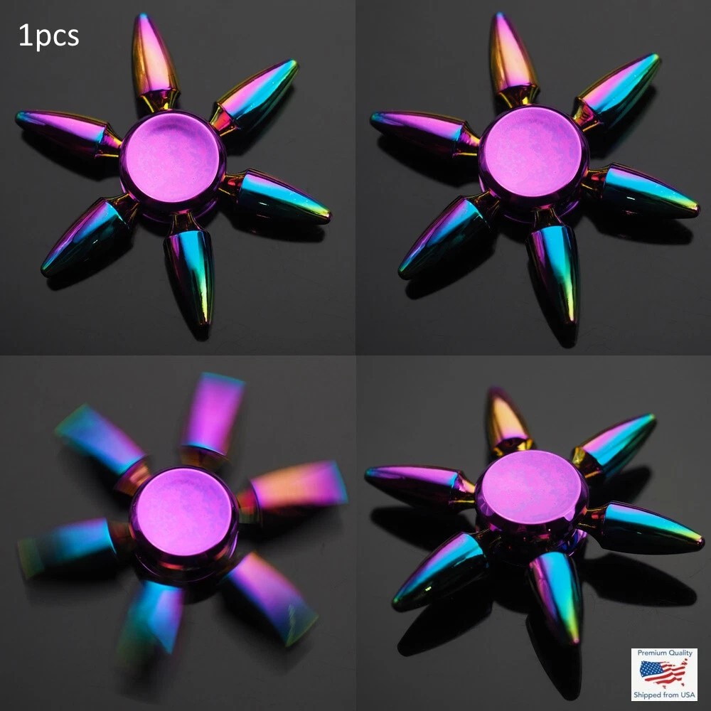 Fidget SpinnerFinger EDC Autism ADHD Stress Relief Kids Focus ToyTransform restless fingers into focused calm with this premium metal finger fidget spinner EDC featuring ultra-smooth ceramic bearings