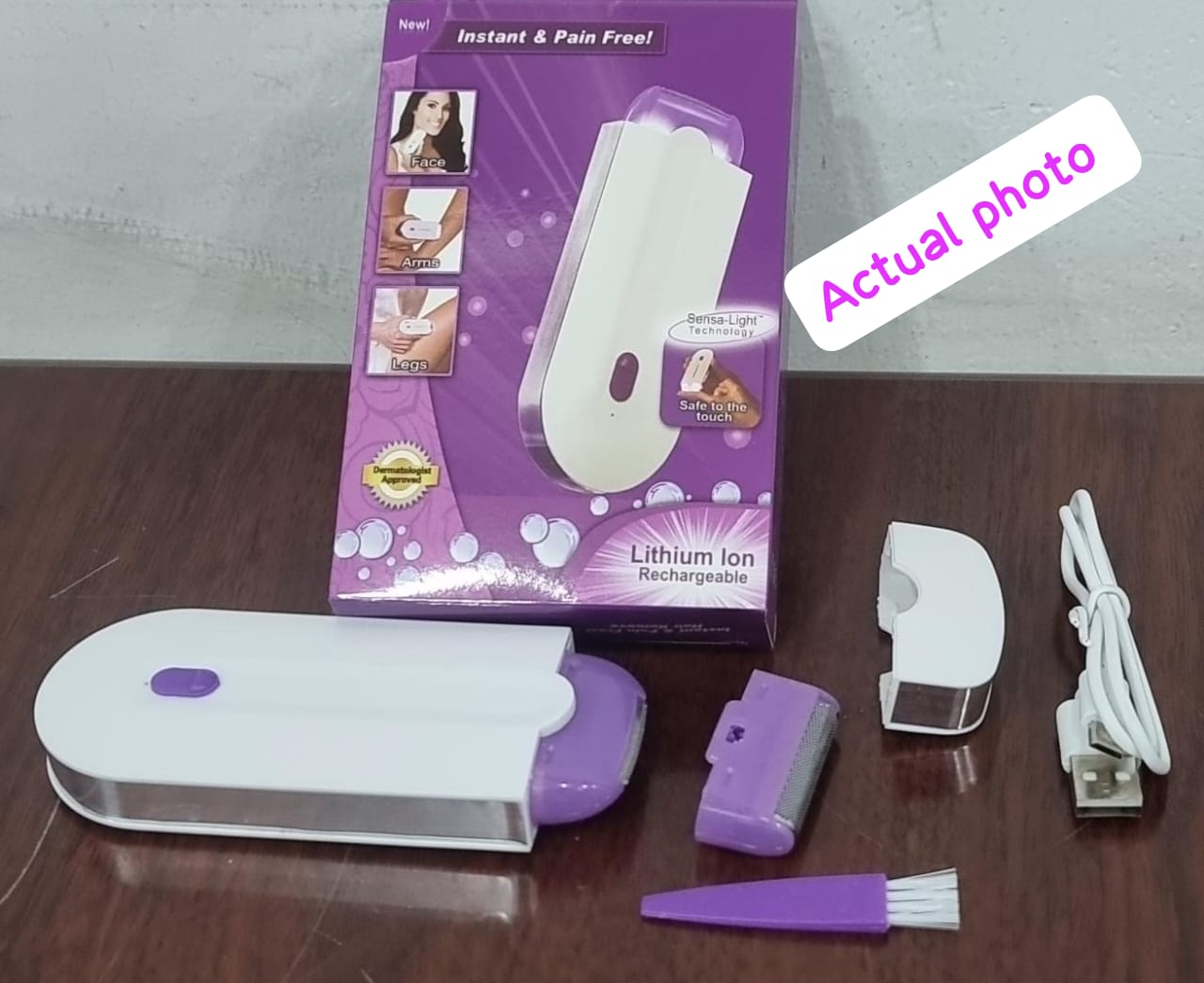 Hair Shaver Rechargeable USB Finishing Touch  high-quality rechargeable USB finishing touch hair shaverprecision blades glide effortlessly for bald heads, body grooming, or edging beards, delivering