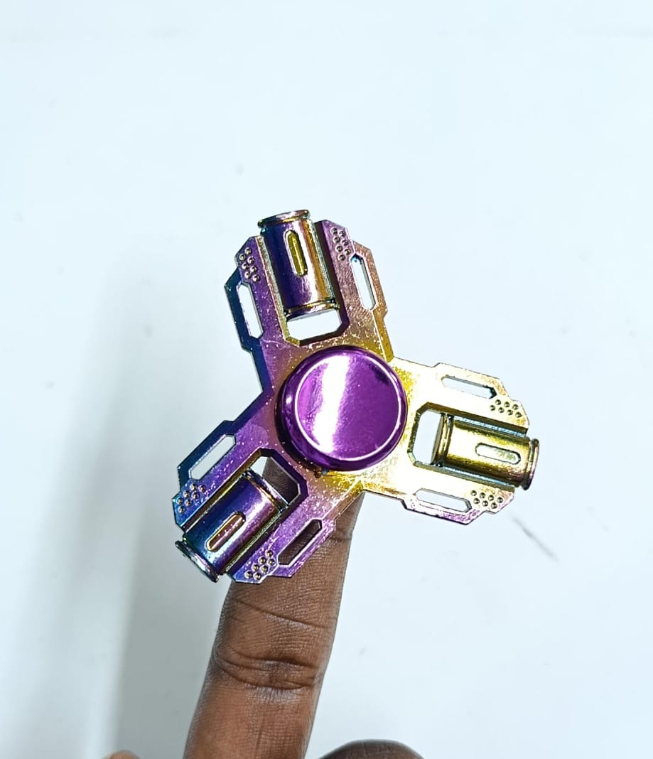 Fidget SpinnerFinger EDC Autism ADHD Stress Relief Kids Focus ToyTransform restless fingers into focused calm with this premium metal finger fidget spinner EDC featuring ultra-smooth ceramic bearings