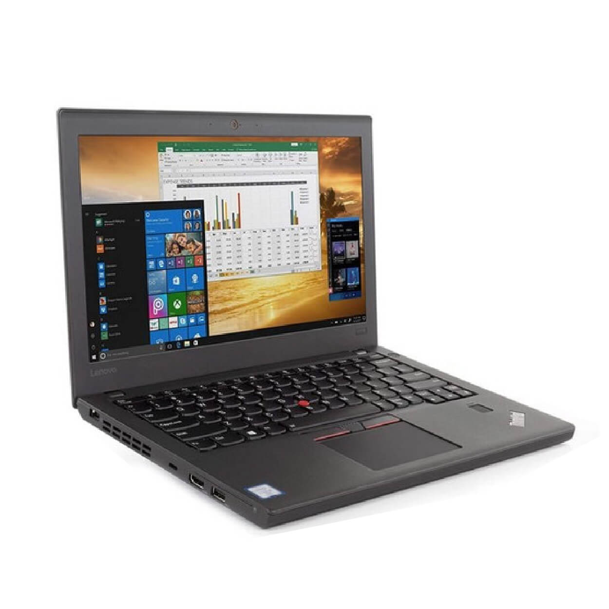 Refurbished Lenovo ThinkPad X270 Intel Core i5 7th Gen laptop 8GB RAM 256GB SSD Lightweight Laptop good for Students & Business USB 3.0 HDMI VGA Wi-Fi ports Bluetooth HD webcam Intel HD Graphics