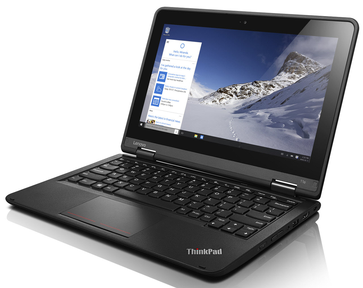 Refurbished Lenovo ThinkPad Yoga 11e X360 1.8GHz Intel Celeron Laptop 4GB RAM 128GB SSD 13.3 inch Full HD Touch Screen Display Ultra-Light Windows 10 Pro HDMI USB Ethernet ports