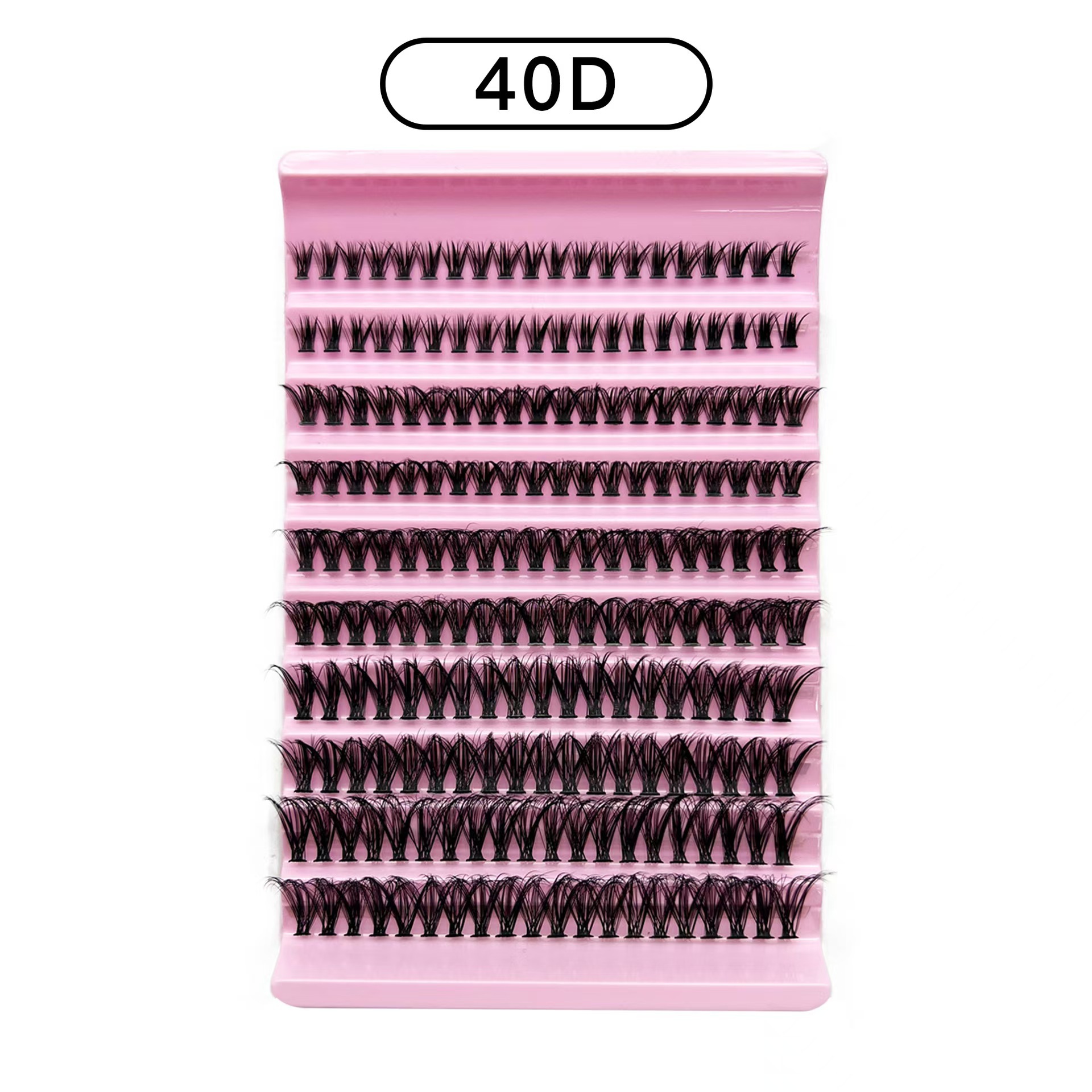 120 Clusters DIY Lash Extension Kit, Handmade PBT Individual Lashes with 2-in-1 Bond & Seal Glue and Curved Lash Tweezer