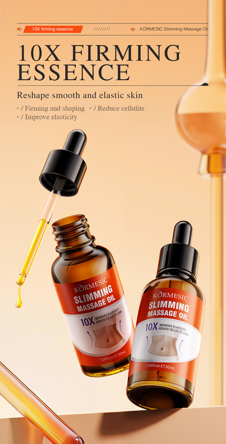 Body Massage Oil with Niacinamide, 30ml Dropper Bottle for All-Over Body Care