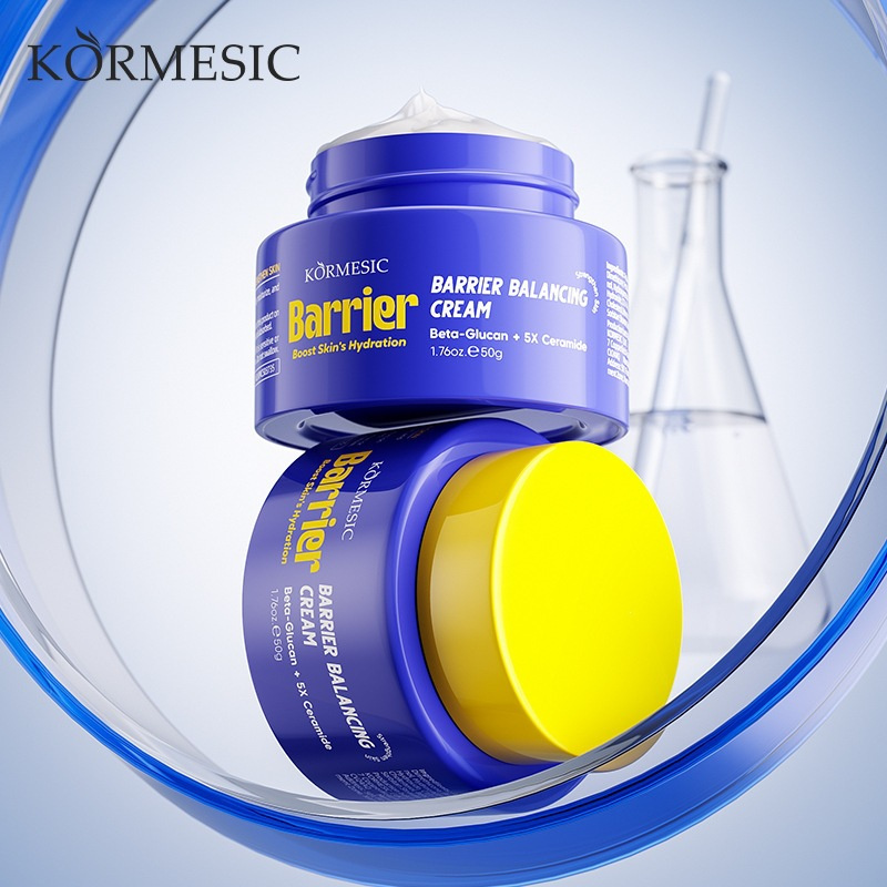KORMESIC Barrier Balancing Face Cream with Beta-Glucan and 5X Ceramide, Moisturizing Facial Care, 50g / 1.76 oz