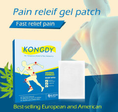 KONGDY Gel Patches, 4 Individually Wrapped 7 x 10 cm Patches, Flexible Fabric with Hemp Seed Oil, Menthol and Camphor