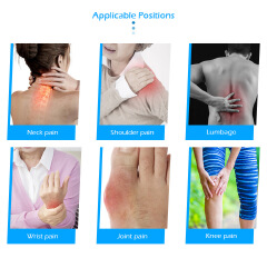 KONGDY Gel Patches, 4 Individually Wrapped 7 x 10 cm Patches, Flexible Fabric with Hemp Seed Oil, Menthol and Camphor