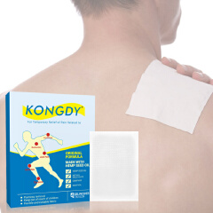 KONGDY Gel Patches, 4 Individually Wrapped 7 x 10 cm Patches, Flexible Fabric with Hemp Seed Oil, Menthol and Camphor