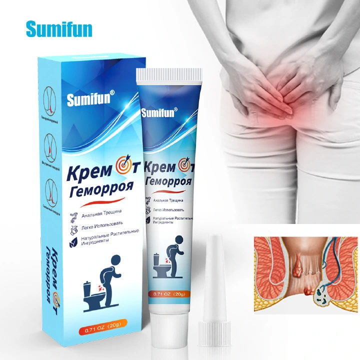 Sumifun Anal Care Cream, 20g Tube with Russian-Language Packaging, Herbal Scent