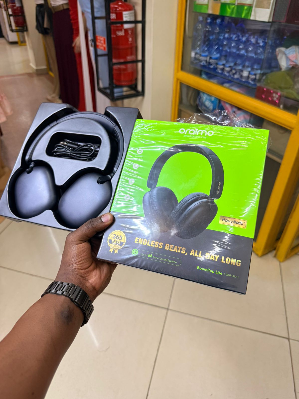 Oraimo Boompop Lite 65Hrs Playtime Heavy Bass Headphones