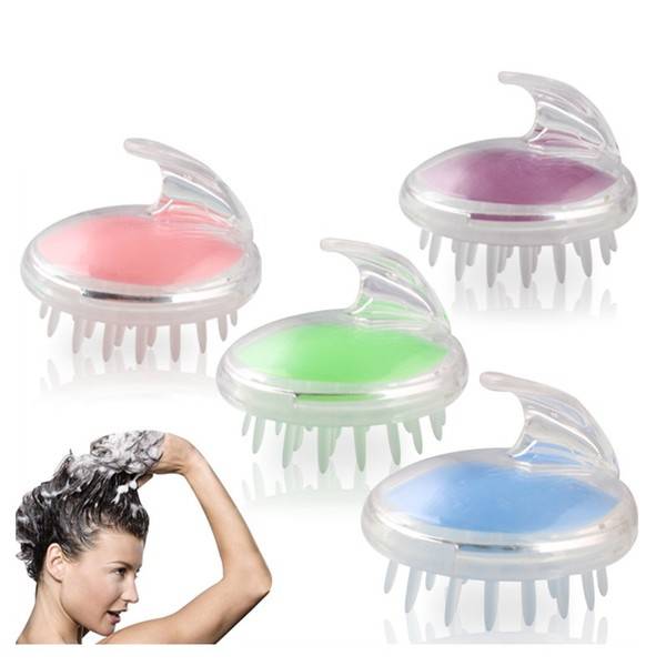 wholesale New Cute Head Massager Shampoo Massage Comb Bath Massage Brush Scalp Massager Head Hair Body Care