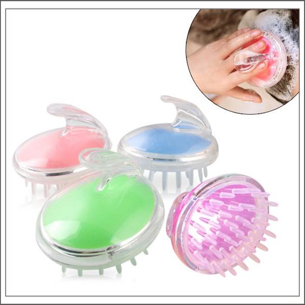 wholesale New Cute Head Massager Shampoo Massage Comb Bath Massage Brush Scalp Massager Head Hair Body Care