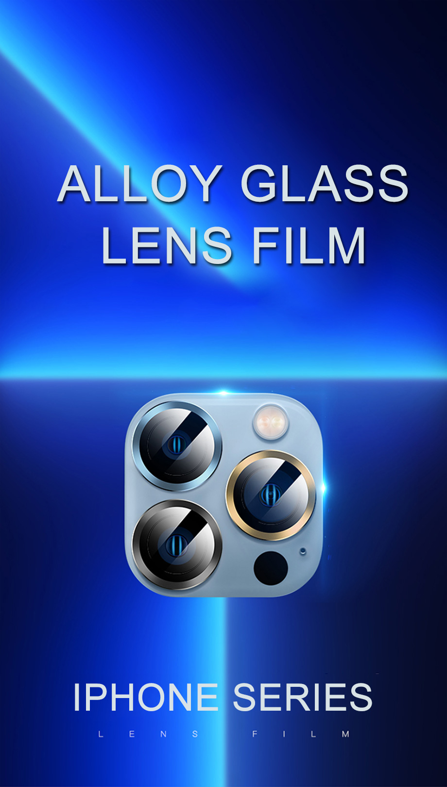 Metal Ring Camera Lens Protector Glass For iPhone 11 12 13 14 15 Pro Max Mini Plus Full Cover Camera Protector Lens Film