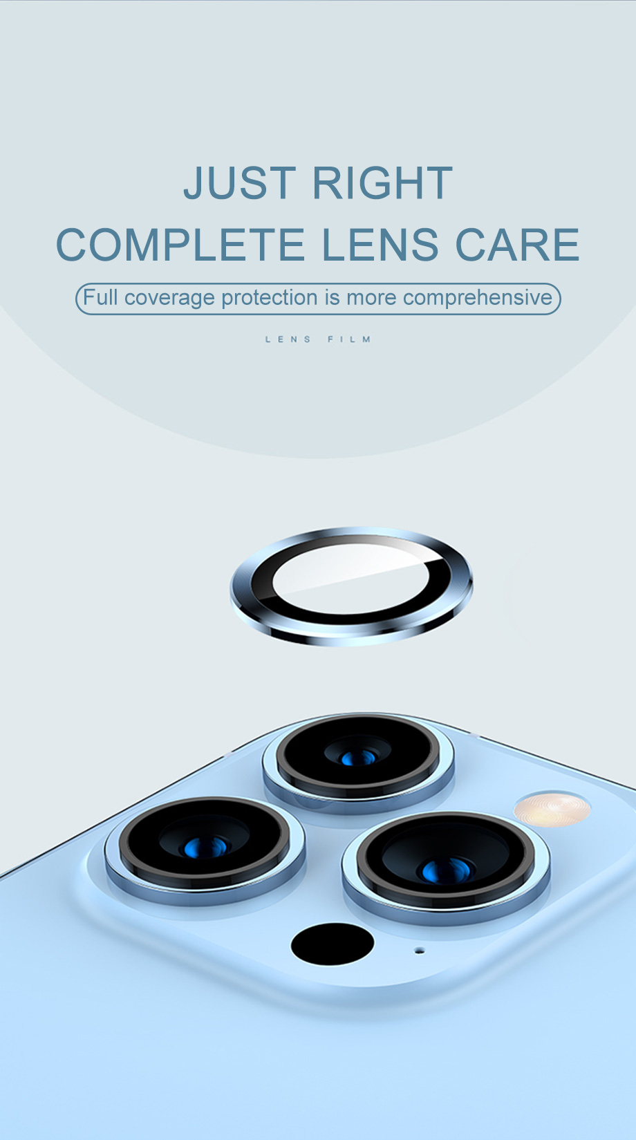 Metal Ring Camera Lens Protector Glass For iPhone 11 12 13 14 15 Pro Max Mini Plus Full Cover Camera Protector Lens Film