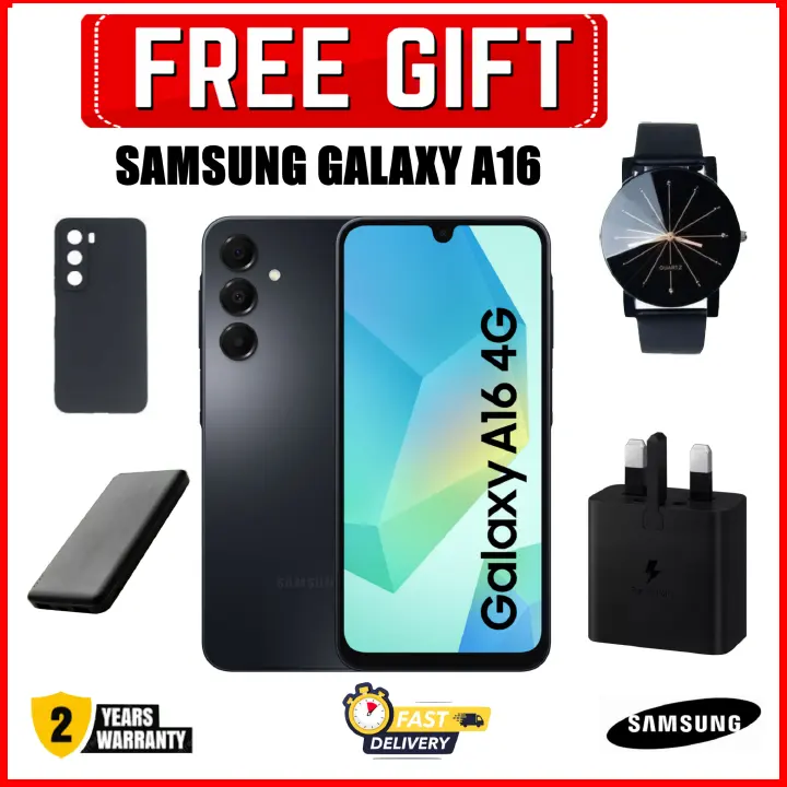 [DISCOUNT DEALS] Samsung Galaxy A16 4G 6.7" AMOLED Display, 4GB RAM+128GB ROM, 5000mAh Battery, 50MP Triple Rear & 13MP Front Cameras, Android 14, Samsung A16, A16 Samsung - Smartphones +FREE GIFTS