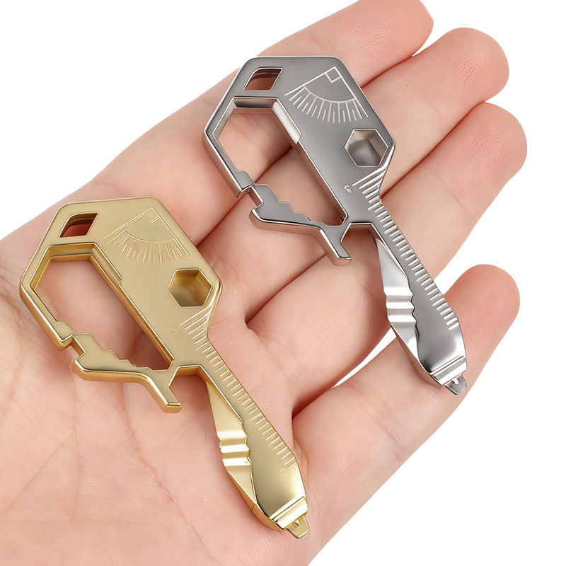 Keychain Multitool EDC Tool with 24+Functions Gifts| Small Bottle Opener keychain with Screwdriver,Wrench, Box Cutter for Travel,Outdoor,Utility Gadget,Everyday Use Gifts for Men Dad Gifts–TSA Safe