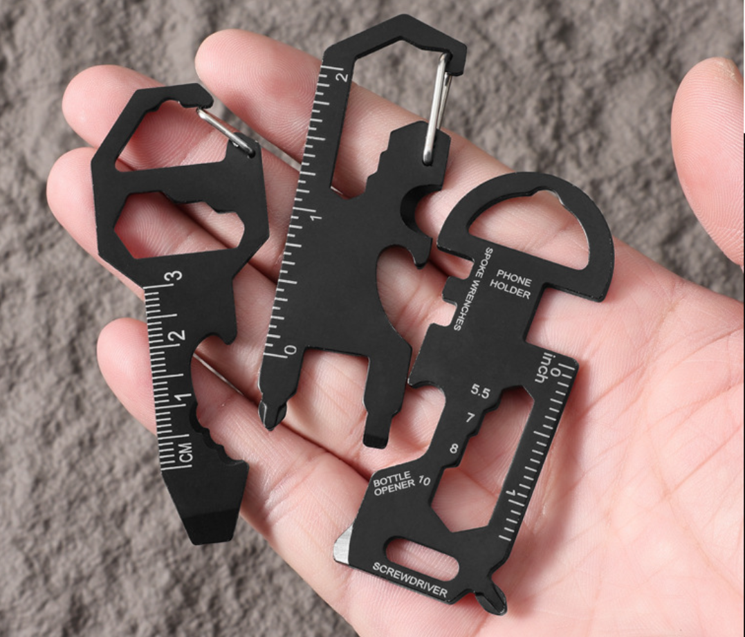 Keychain Multitool EDC Tool with 24+Functions Gifts| Small Bottle Opener keychain with Screwdriver,Wrench, Box Cutter for Travel,Outdoor,Utility Gadget,Everyday Use Gifts for Men Dad Gifts–TSA Safe