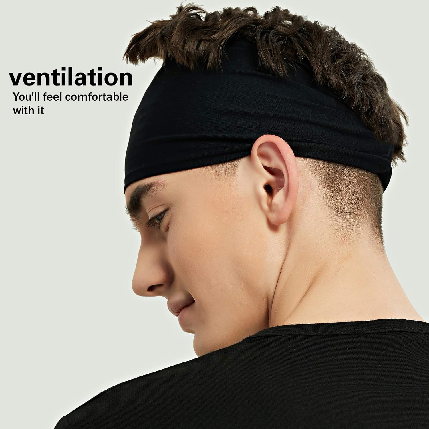 1/2/3PCS Sports Headbands for Men,Moisture Wicking Workout Headband, Sweatband Headbands for Running,Cycling,Football,Yoga,Hairband for Women and Men